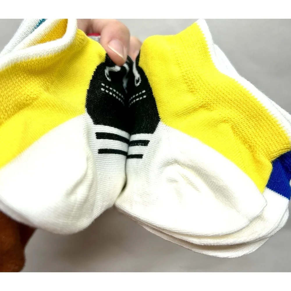 Kony Womens 5 pack Lightweight Cotton Novelty Low Cut Socks Cool Sneakers Ankle